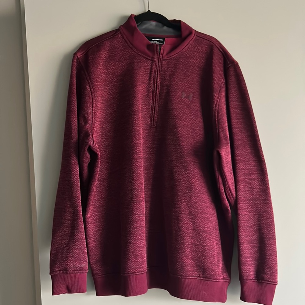 Men’s Under Armour Burgundy Zip-Up (XXL)